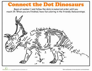 Dot-to-Dot Dinosaur: Xenoceratops