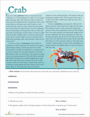 Crab Facts