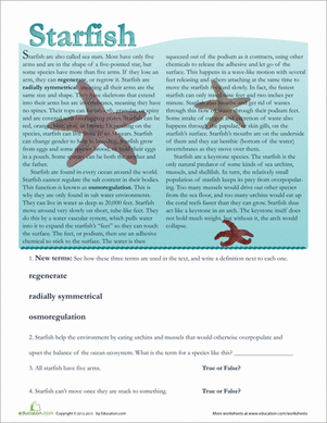 Starfish Facts