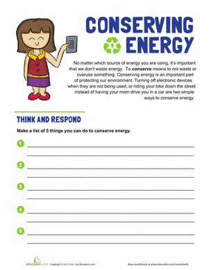 Conserving Energy