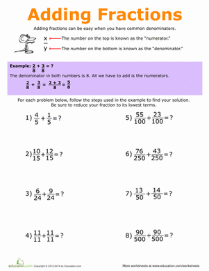 How to Add Fractions