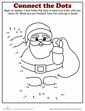 Christmas Dot to Dot: Santa