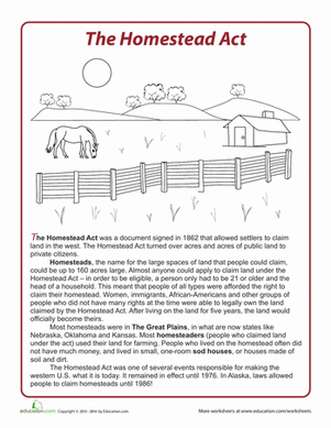 The Homestead Act