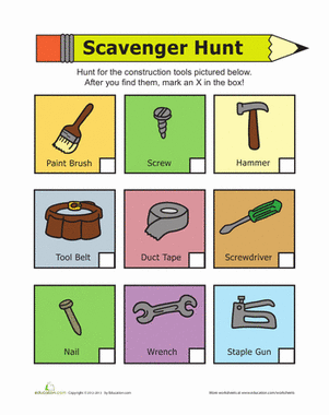 Toolbox Scavenger Hunt