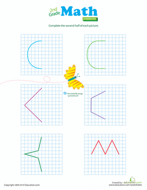 Symmetry: Complete the Shape