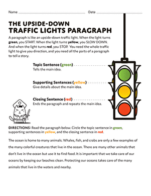 The Upside-Down Traffic Lights Paragraph