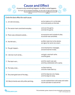 Identifying Cause and Effect