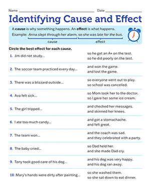 Identifying Cause and Effect