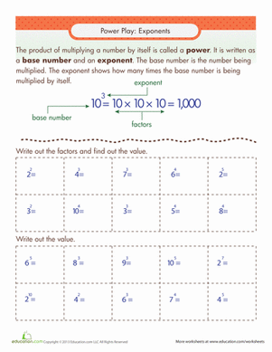 Exponents Practice