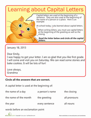 Capital Letter Rules