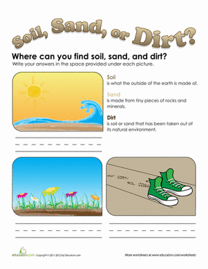 Where Else Can We Find Soil, Sand and Dirt?