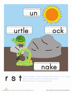 Practicing "R," "S" and "T" Sounds