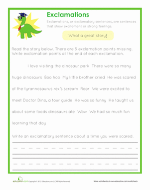 End Punctuation: Exclamations