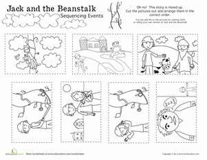 Jack and the Beanstalk Story Sequence