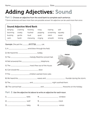 Adding Adjectives: Sound