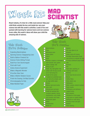 Week 12: Mad Scientist