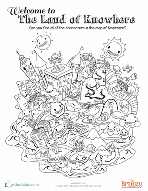 Land of Knowhere Coloring Page