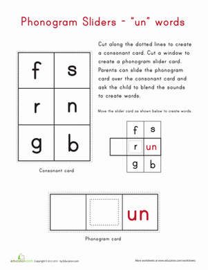 "un" Word Family