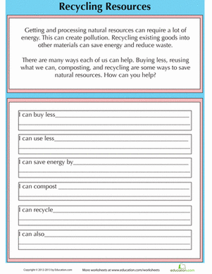 List Ways to Conserve Natural Resources