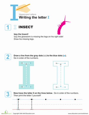 I is for Insect! Practice Writing the Letter I