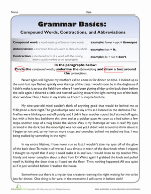 Grammar Basics: Compound Words, Contractions, & Abbreviations