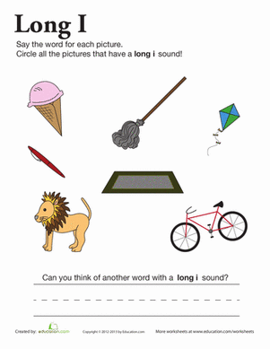 Learning Long Vowels: Long I