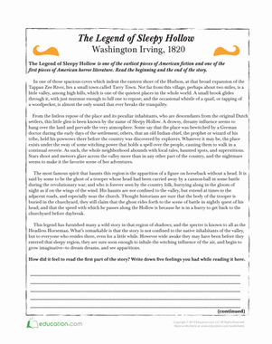 The Legend of Sleepy Hollow