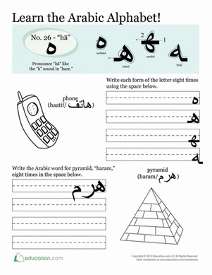 Arabic Alphabet: Hā'