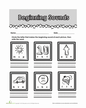 Review Beginning Sounds