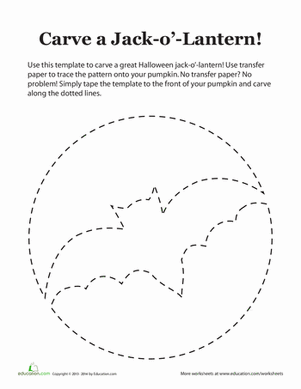 Pumpkin Carving Stencil