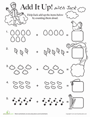 Addition with Jack & the Beanstalk