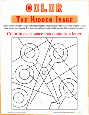 Color the Hidden Image