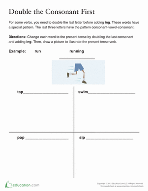 Spelling Verbs in Present Tense