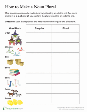 Plural Words Ending in S