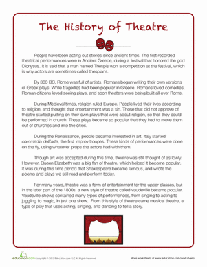History of Theatre