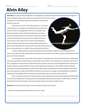 Alvin Ailey Biography