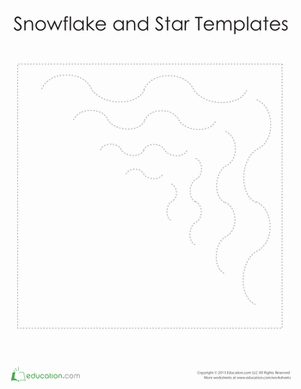 Squiggly Snowflakes