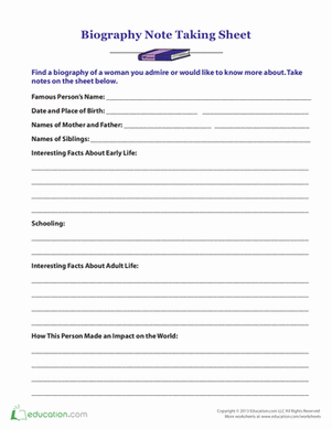 Note-Taking Sheet
