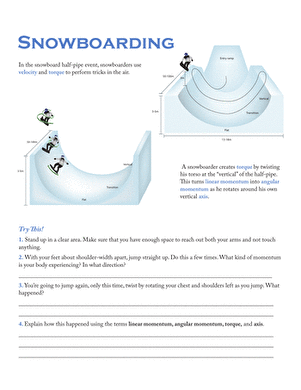 Physics of Snowboarding