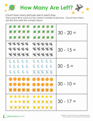 Space Math: How Many Are Left?