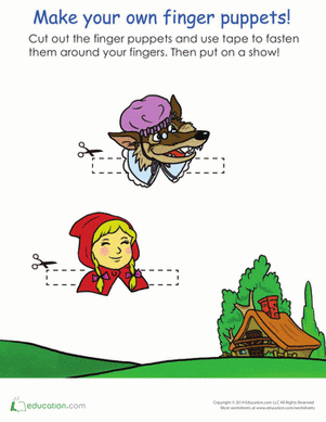 Little Red Riding Hood Finger Puppets