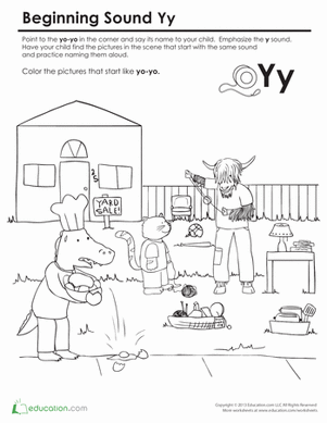 Practice Beginning Sounds: Sounds Like Yo-yo