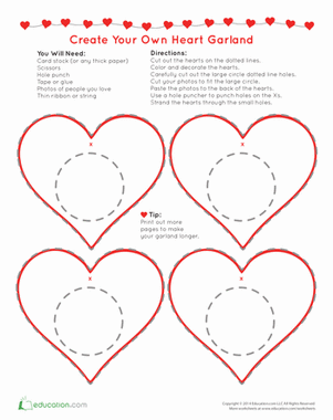 Valentine's Photo Garland
