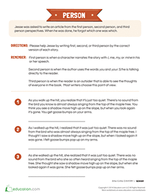 Point of View Writing for Kids