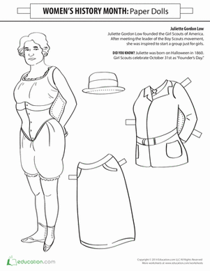 Juliette Gordon Low Paper Doll