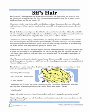 Norse Myths: Sif's Golden Hair