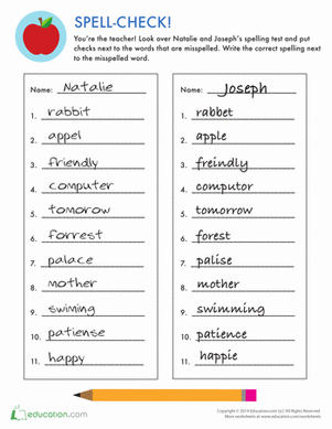 Correct the Spelling
