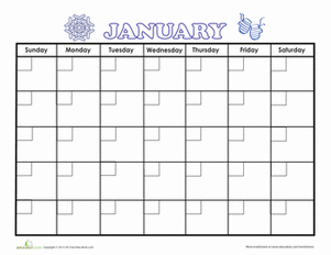 January Calendar