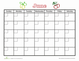 June Calendar
