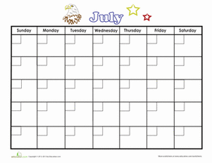 July Calendar